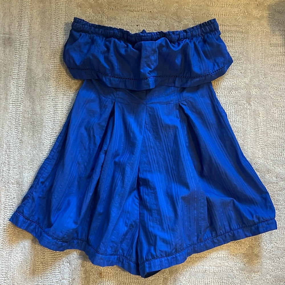 Free People strapless romper